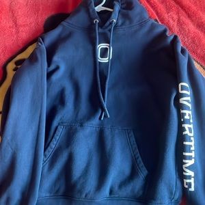 Overtime Hoodie . Navy blue